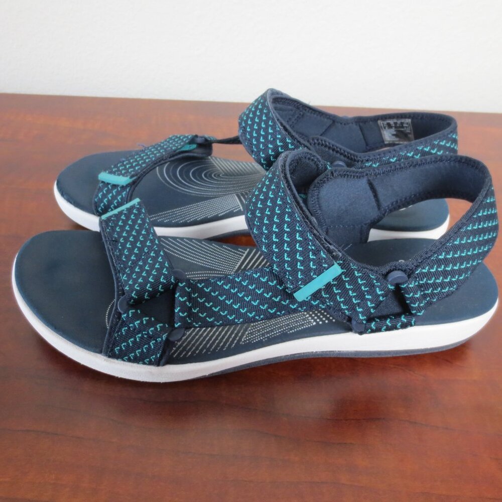 Clarks Cloudsteppers Soft Sandals Adjustable Stra… - image 1